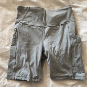 Prana Electa Biker Shorts in Storm Cloud